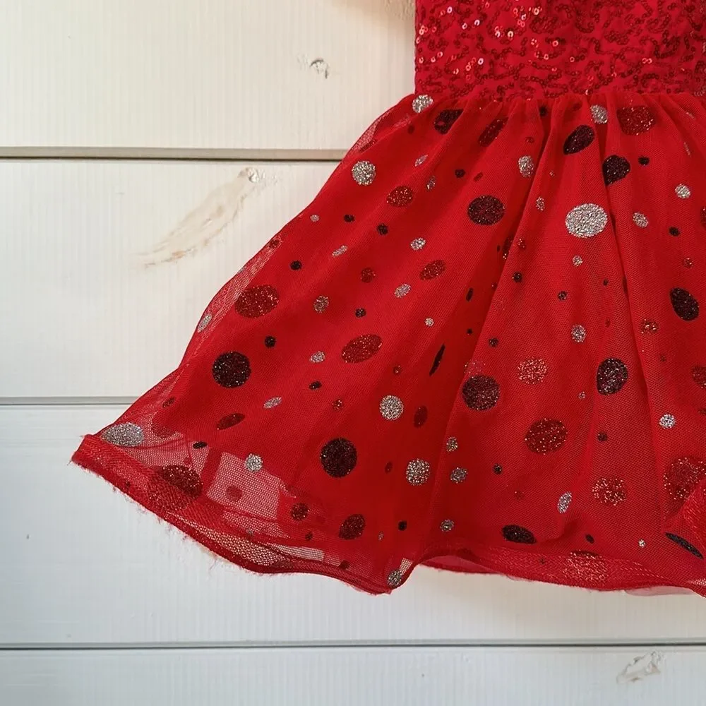 Weissman Showtime A Bluebird On Your Windowsill Dance Costume SC Red Polka Dot